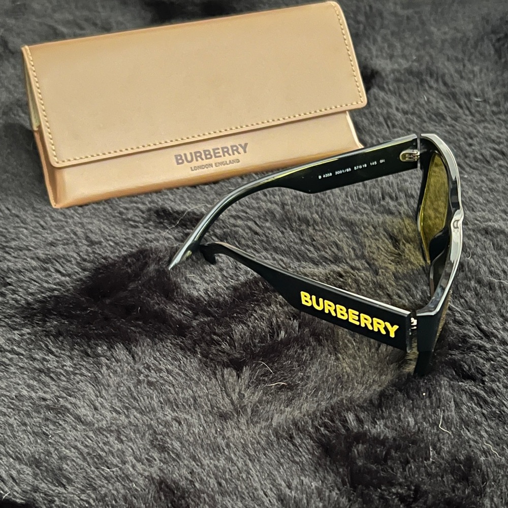 Burberry yellow lens sunglasses